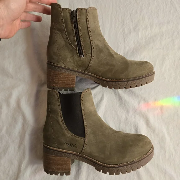 Bos & Co Mass Sage Green Waterproof Boot Women's 38 or 7-7.5 Fall Winter Booties - Picture 2 of 12
